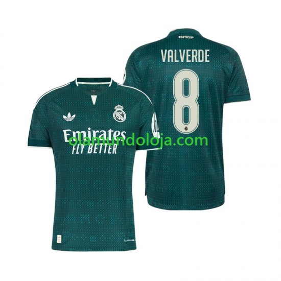 Camisola Real Madrid Federico Valverde 8 Homem Equipamento Segundo 2026-2027 Manga Curta